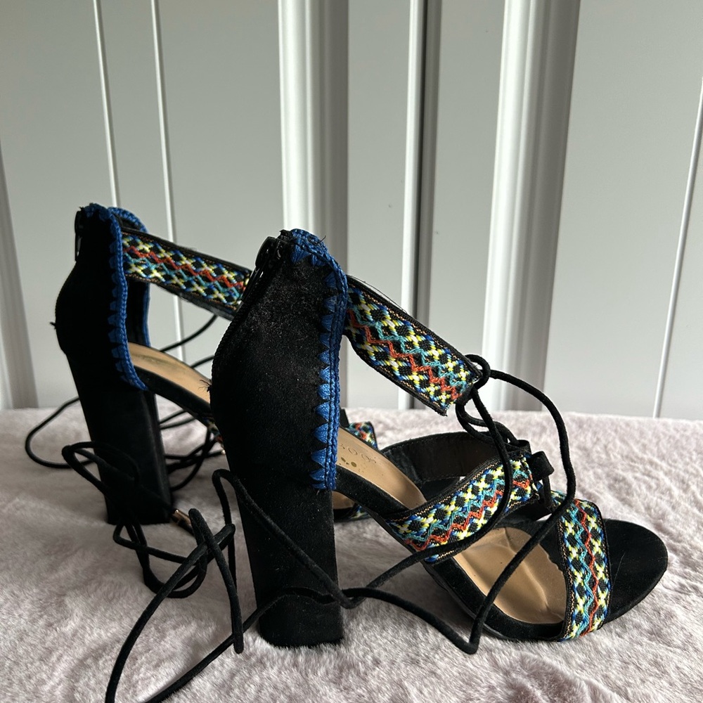 Colorful Strappy Women's Heels